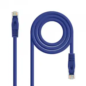 Nanocable Cable de Red RJ45 LSZH Cat.6A UTP AWG24 0.5m Azul