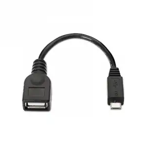 Nanocable Cable OTG USB 2.0 Micro USB-B Macho a USB-A Hembra 15cm Negro