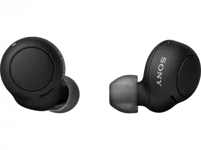 Auricular True Wireless - Sony WFC500B, Carga rápida, Autonomía 20h, Google Assistant, Siri, Con funda, Bluetooth, IPX4, Cascos inalámbricos, Negro