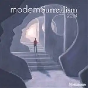Calendario de pared 2024 mes visto 30x30 Modern Surrealism