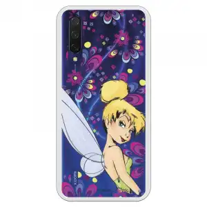 Funda Para Xiaomi Mi 9 Lite Oficial De Disney Campanilla Flores - Peter Pan