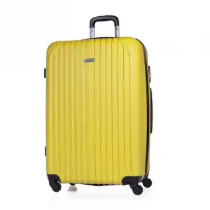 Itaca Sevron Maleta Abs Grande, Color Amarillo