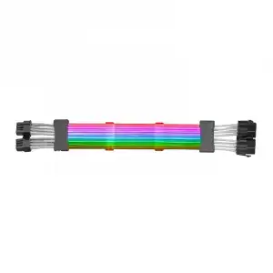 Mars Gaming MCA-16 Cable Extensor ARGB 8+8pin PCIe para Tarjeta Gráfica 310mm