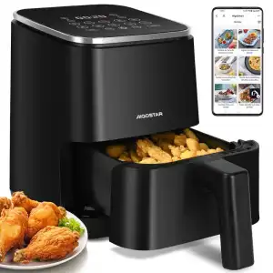 Aigostar Freidora de Aire sin Aceite 2L 1200W Negra