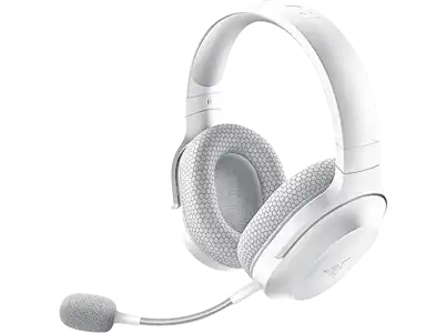 Auriculares gaming - Razer Barracuda X, Micrófono extraíble, Cancelación de ruido pasiva, Bluetooth 5.2, Mercury White