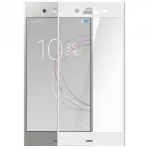 Avizar Protector Cristal Templado Borde Blanco para Sony Xperia XZ1