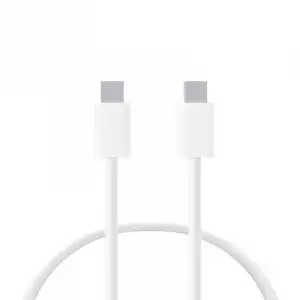 Contact Cable de Carga y Datos USB-C a USB-C 30W Power Delivery Carga Rápida 1m Blanco