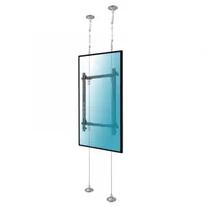 Kimex Soporte de Cable Suelo/Techo para Pantalla 42"-75" VESA 400x600 Máx. 35Kg 6m