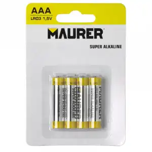 Maurer Pack 4 Pilas Alcalinas AAA LR03 1.5V