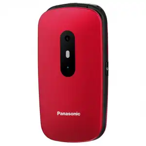 Panasonic - Teléfono Móvil KX-TU446EX1 De Fácil Uso Rojo