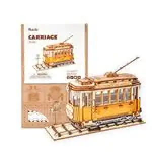 Puzzle 3D de madera Robotime Tranvía