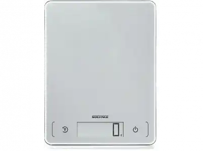 Balanza de cocina - Soehnle Page Comfort 300 Slim, 10Kg, Diseño ultraplano, LCD, Gris