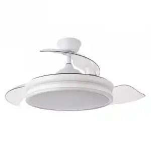 Fabrilamp Bayomo Ventilador de Techo con Luz y Mando 72W Blanco