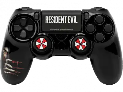 Funda + grips - FR-TEC Umbrella Pack Resident Evil, Para DualShock 4 de PS4, Negro Sticker