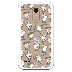 Funda Oficial Disney Chip Potts Siluetas Transparente Para Lg K11