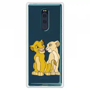 Funda Oficial Disney Simba Y Nala Transparente Para Sony Xperia Xz4 - El Rey León