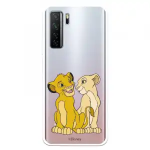 Funda Para Huawei P40 Lite 5g Oficial De Disney Simba Y Nala Silueta - El Rey León