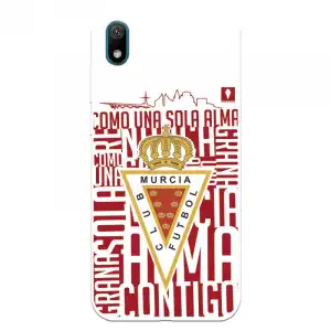 Funda Para Huawei Y5 2019 Del Real Murcia Escudo Fondo Blanco - Licencia Oficial Real Murcia