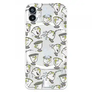 Funda Para Nothing Phone 1 Oficial De Disney Chip Potts Siluetas - La Bella Y La Bestia
