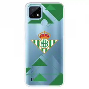 Funda Para Realme C21 Del Betis Escudo Fondo Transparente - Licencia Oficial Real Betis Balompié
