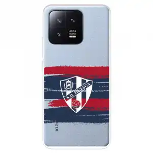 Funda Para Xiaomi 13 Del Sd Huesca Rayas Transparente - Licencia Oficial Sd Huesca
