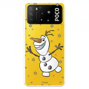 Funda Para Xiaomi Poco M3 Oficial De Disney Olaf Transparente - Frozen