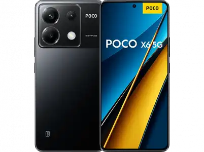 Móvil - Poco X6, Negro, 256GB, 12GB RAM, 6.67" AMOLED 1.5K, Snapdragon® 7s Gen 2, 5000 mAh, Android
