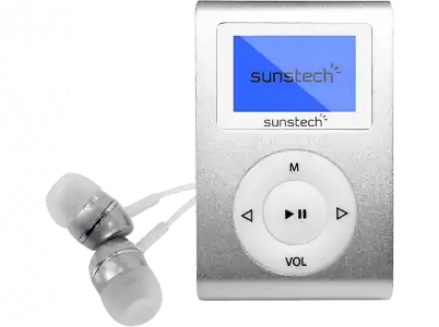 Reproductor MP3 - Sunstech Dedalo III, 8GB, Radio FM, Gris