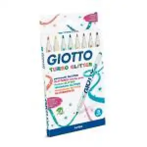 Rotuladores Giotto Turbo Glitter punta de fibra