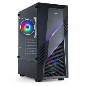 Caja Semitorre Gaming Tqgcc102-b "biohazard" Negra