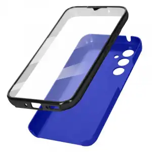 Carcasa Para Samsung Galaxy A34 5g Trasera Rígida Delantera Flexible Azul