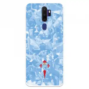 Funda Para Oppo A9 2020 Del Celta Escudo Fondo Hinchada - Licencia Oficial Rc Celta