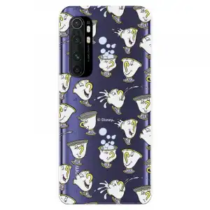 Funda Para Xiaomi Mi Note 10 Lite Oficial De Disney Chip Potts Siluetas - La Bella Y La Bestia
