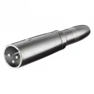 Goobay Adaptador XLR a Jack 6.35mm Macho/Hembra Gris