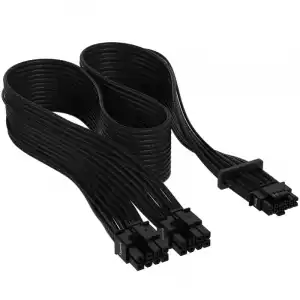 Corsair Cable Premium con Fundas PCIe Gen 5 12VHPWR 600 W y 12+4 Patillas con Funda Negro