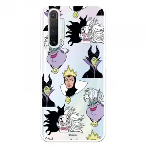 Funda para Realme X2 Oficial de Disney Villanas Patrón