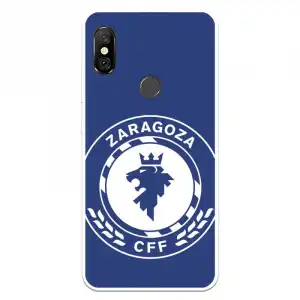 Funda Para Xiaomi Mi 6 Pro Del Zaragoza Cf Femenino Escudo Grande Fondo Azul - Licencia Oficial Zaragoza Cf Femenino