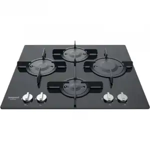 Hotpoint FTGHG 641 D/HABK Placa de Gas 4 Zonas 60cm Negra