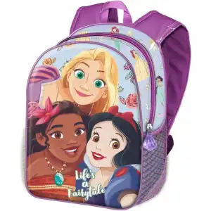 Karactermania Mochila Escolar Pequeña 3D Princesas Disney Lovely