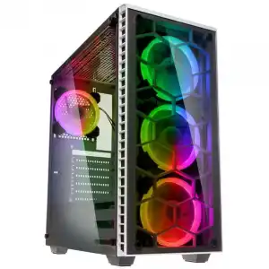 Kolink Observatory RGB Cristal Templado USB 3.0 Blanca
