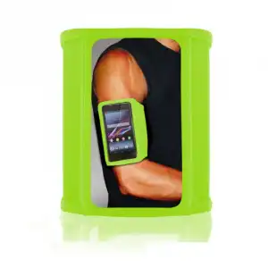 Ksix Funda Deportiva Universal Verde para Smartphone