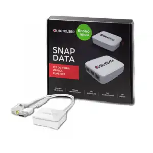 Actelser Pack Teletrabajo Plus Fibra Óptica Plástica Snap Data 20m