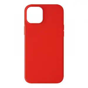 Avizar Funda Silicona Semirrígida con Acabado Tacto Suave Rojo para iPhone 13 Mini