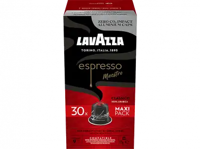 Cápsulas monodosis - Lavazza Espresso Clásico, 30 unidades, Compatibles con máquinas Nespresso, 171 g