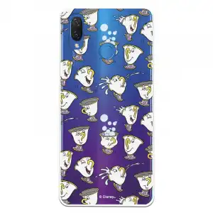 Funda Oficial Disney Chip Potts Siluetas Transparente Para Huawei P Smart Plus