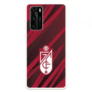 Funda Para Huawei P40 Del Granada Cf Escudo - Líneas Rojas Y Negras Escudo - Líneas Rojas Y Negras - Licencia Oficial Gr
