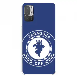 Funda para Xiaomi Redmi Note 10 5G del Zaragoza Cf Femenino Escudo Grande Fondo Azul - Licencia Oficial Zaragoza Cf Fem