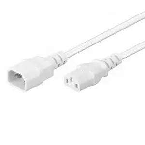 Goobay Cable de Alimentación CPU C13/C14 1.5m Blanco