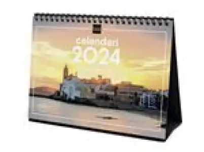 Calendario de mesa 2024 Finocam S-21x15 Pueblos con encanto con espacio para anotaciones catalán