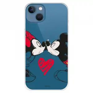 Funda Para Iphone 13 Oficial De Disney Mickey Y Minnie Beso - Clásicos Disney